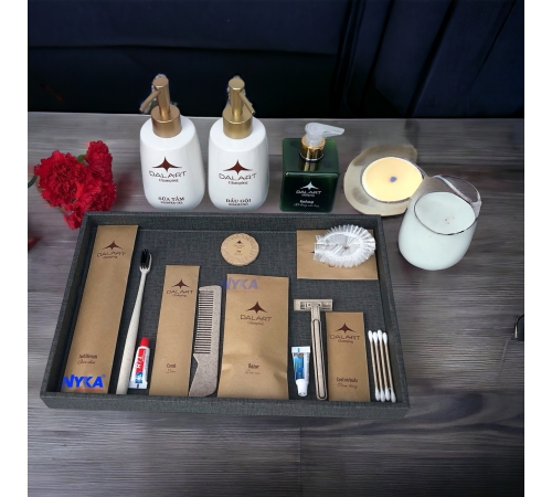 BỘ HỘP GIẤY KRAFT NÂU DÁN 3 BIÊN